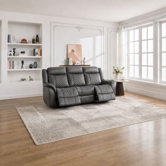 Harriet Grey 3 Seater Sofa BULKY