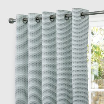Hartford Green Blackout Ready Made Eyelet Curtains