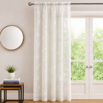 Jaffa Cream Voile Panel