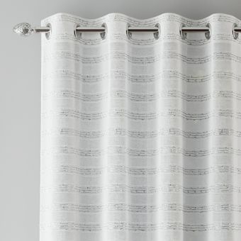 Kos White Eyelet Voile Panel