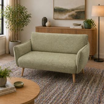 Lizzy Green 2 Seater Sofa