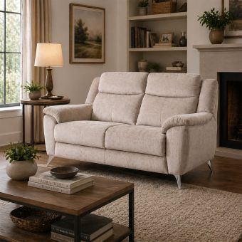 Monroe Fossil Beige 2 Seater Sofa BULKY