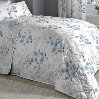 Nadia Blue Quilted Bedspread 200x230cm