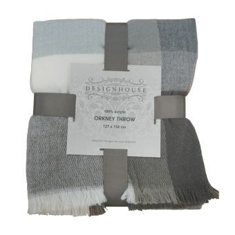 Orkney Grey Throw 127x152cm