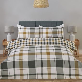 Pembroke Grey Duvet Cover and Fitted Sheet Set