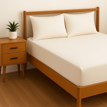 Percale Sheets & Pillowcases - Ivory