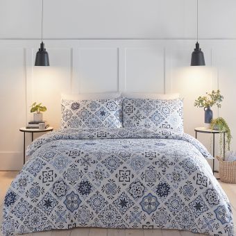 Porto Blue Duvet Cover Set