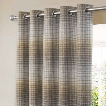 Elgin Sand Blackout Ready Made Eyelet Curtains