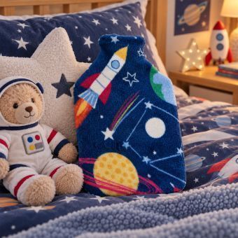 Solar System Navy Hot Water Bottle