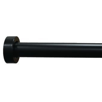 Stud 25/28mm Black Extendable Curtain Pole