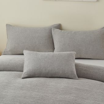 Verbier Silver Boudoir Filled Cushion