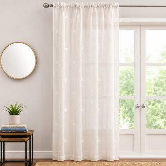 Vine Cream Voile Panel