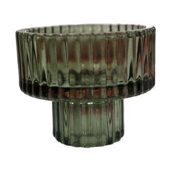 Two Sided Green Candle Holder