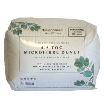 4.5 tog microfibre duvet