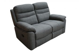 Genoa Grey Recliner 2 Seater Sofa