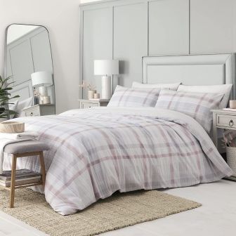 Emerson Amethyst Cotton Mix Duvet Set
