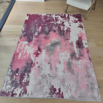 Bae Abstract Pink Rug