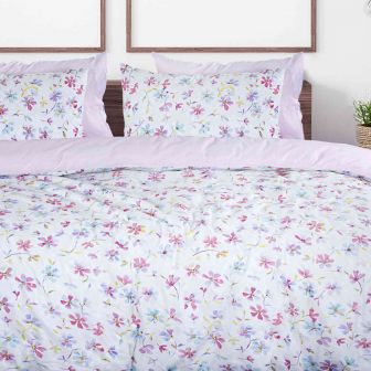 Anna Pink Cotton Rich Duvet Set