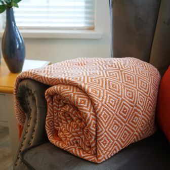 Ascot Throw Terracotta 130x170cm