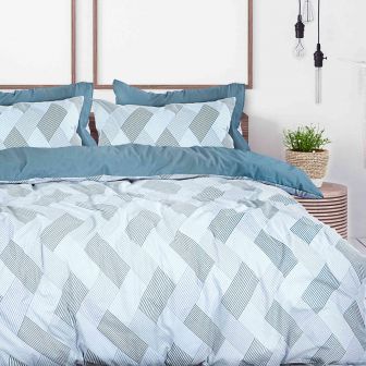 Austin Green Cotton Rich Duvet Set