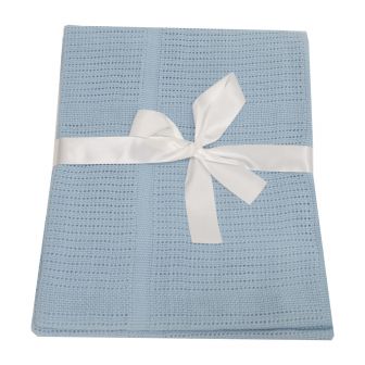 Cellular Blue Baby Blanket