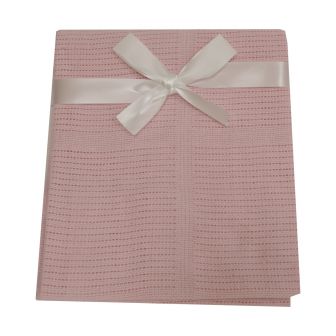 Cellular Pink Baby Blanket