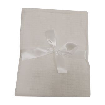 Cellular White Baby Blanket