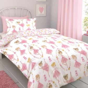 Ballet Pink Cotton Rich Duvet Set 