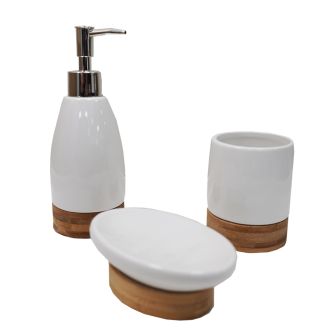 3 Piece Cream Bathroom Set