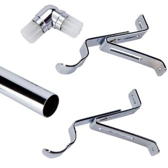 Swish Elements Chrome 28mm Baypole Return Kit