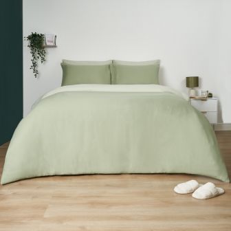 Oxford Sage & Olive Duvet Set