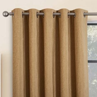 Belgravia Sand Blackout Ready Made Eyelet Curtains