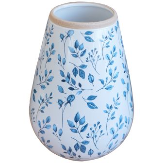Blue Floral Vase 