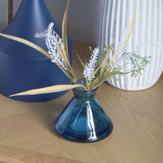 Natural Grass In Blue Vase
