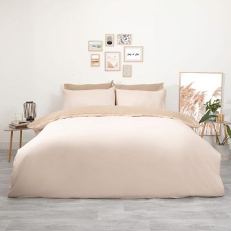 Oxford Mink & Cream Duvet Set