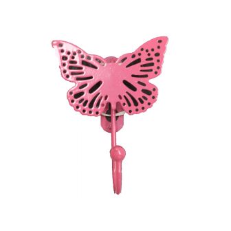Butterfly Hook Pink Each