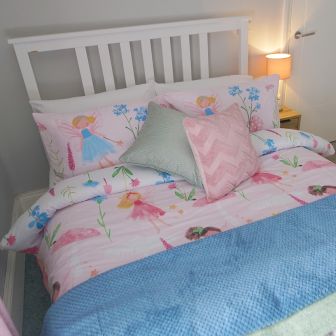 Butterfly Fairy Pink Cotton Rich Duvet Set