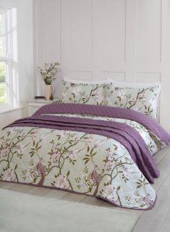 Paradise Heather & Green Bedspread