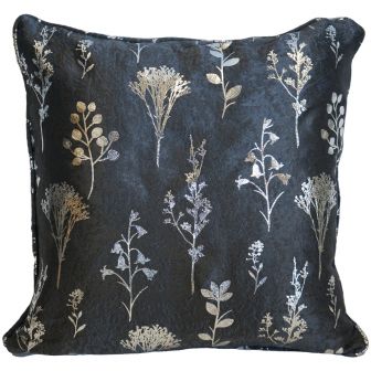 Celeste Eyelet Charcoal Cushion Cover