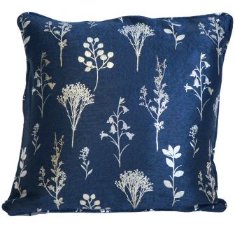 Celeste Eyelet Navy Cushion Cover 