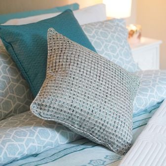 Chevin Blue Cushion Cover