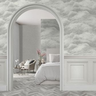 Cloudweave Silver Wallpaper Roll