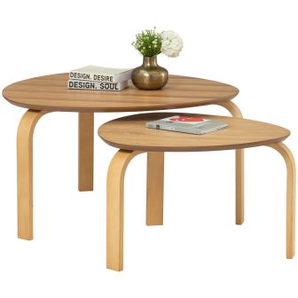 Sandra Natural Set of 2 Coffee Tables