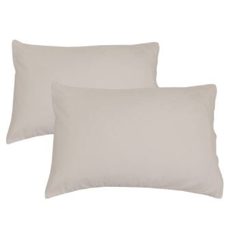 Flannelette Cream Pillowcase Pair