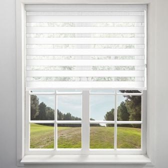 Day and Night White Roller Blind