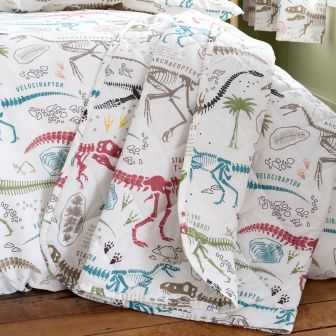 Dino Explorer Natural Bedspread 150x200cm