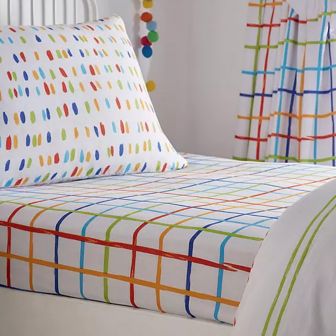 Doodle Rainbow Cotton Mix Fitted Sheet