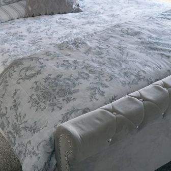 Downton Grey Bedspread
