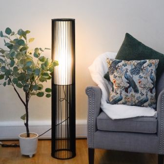 Stanley Black Floor Lamp 