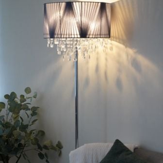 Venetian Chrome Ud936 Floor Lamp